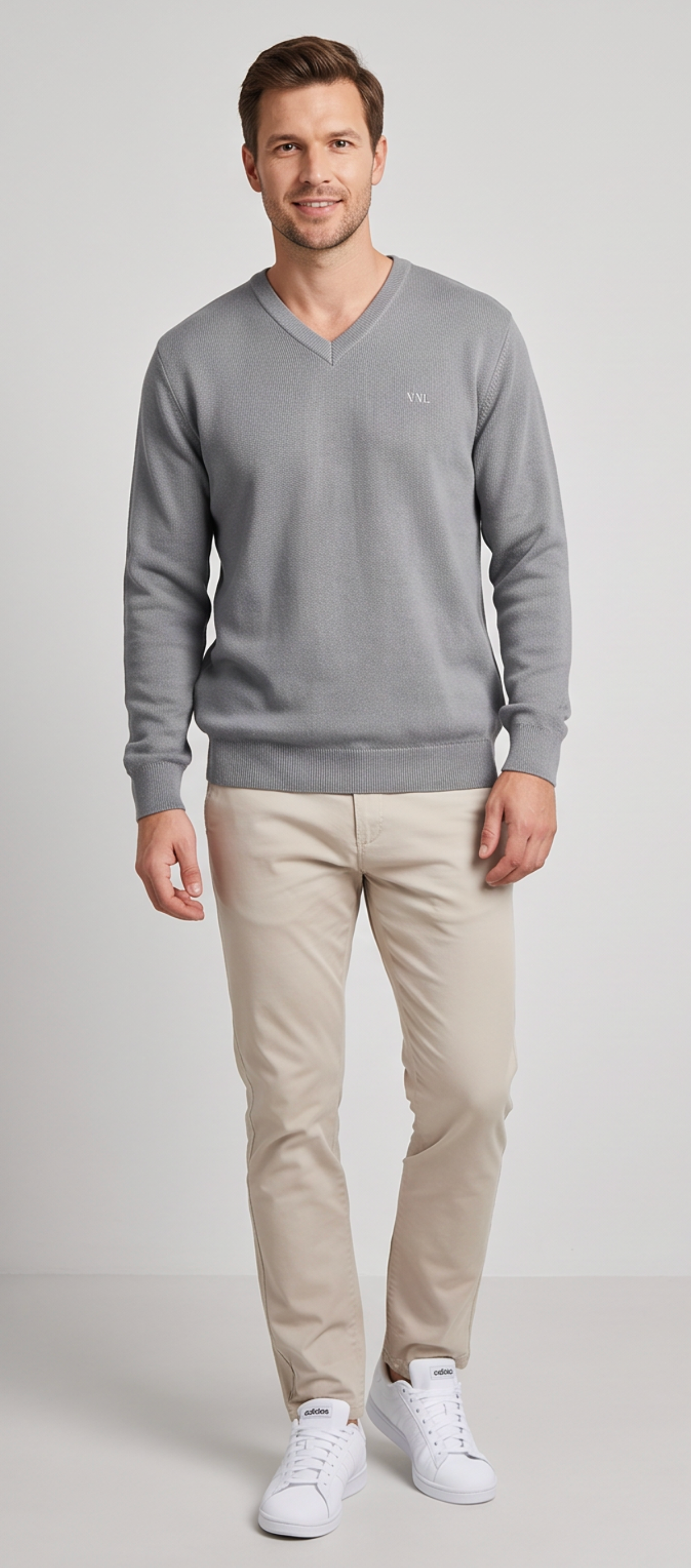 SWETER MĘSKI SZARY VANKELJEANS®