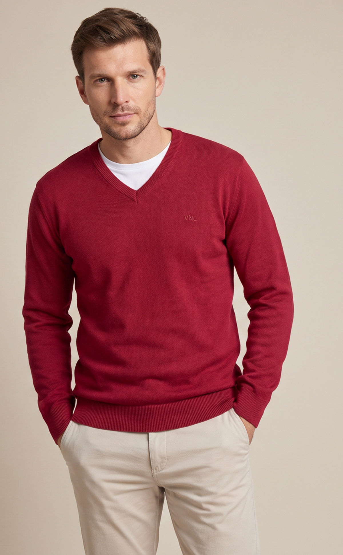 SWETER MĘSKI CZERWONY VANKELJEANS®