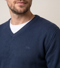 SWETER MĘSKI GRANATOWY VANKELJEANS®