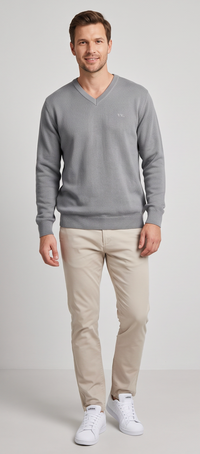SWETER MĘSKI SZARY VANKELJEANS®