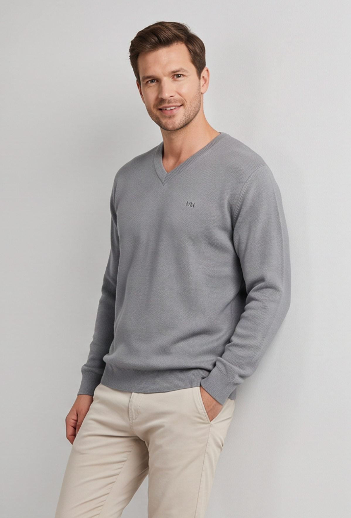 SWETER MĘSKI SZARY VANKELJEANS®