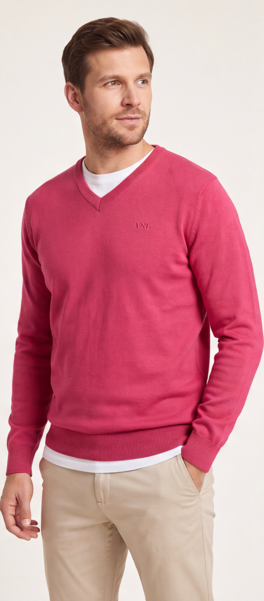 SWETER MĘSKI RÓŻOWY VANKELJEANS®
