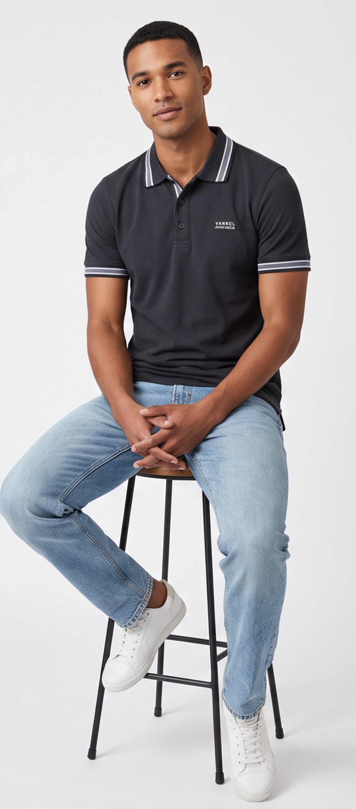 KOSZULKA POLO ANTRACYTOWA VANKELJEANS®