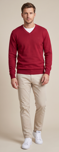 SWETER MĘSKI CZERWONY VANKELJEANS®