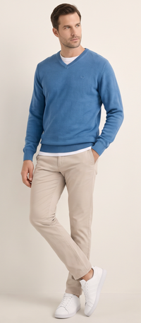 SWETER MĘSKI NIEBIESKI VANKELJEANS®