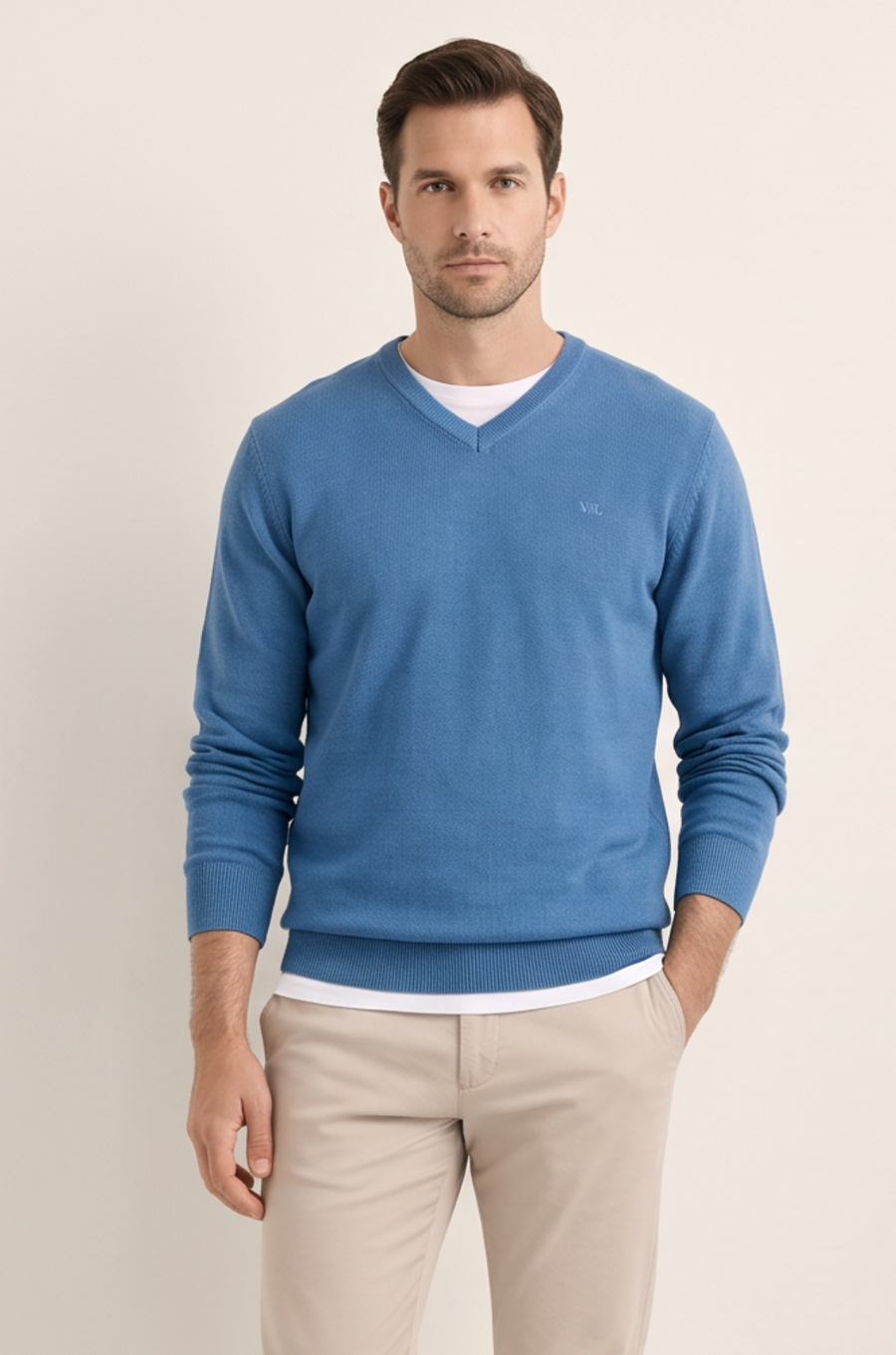 SWETER MĘSKI NIEBIESKI VANKELJEANS®
