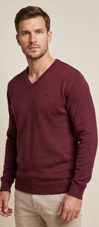 SWETER MĘSKI BORDOWY VANKELJEANS®
