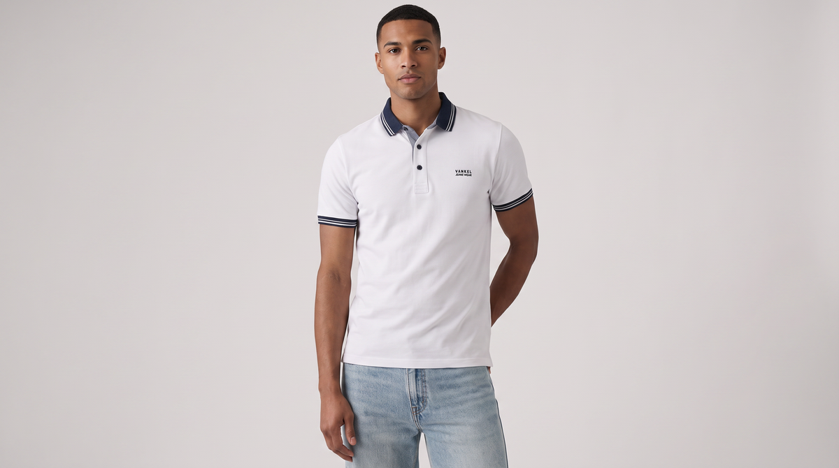KOSZULKA POLO BIAŁA VANKELJEANS®