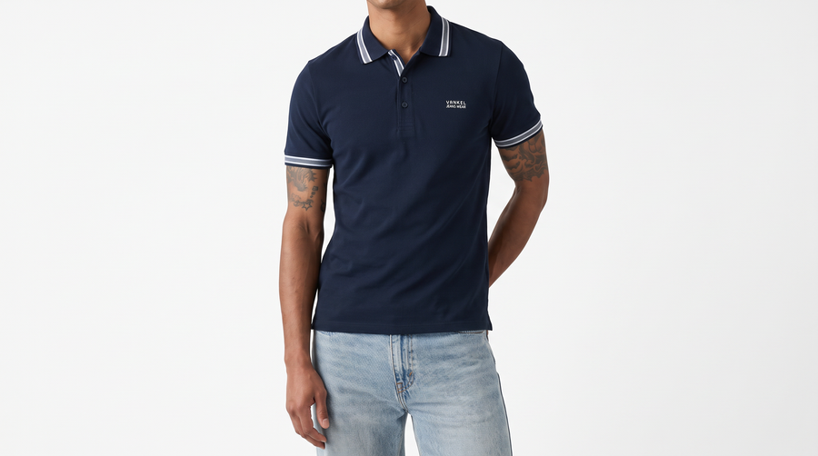 KOSZULKA POLO GRANATOWA VANKELJEANS®