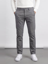 Szaroniebieskie chinosy męskie VANKELJEANS 119 – widok z przodu