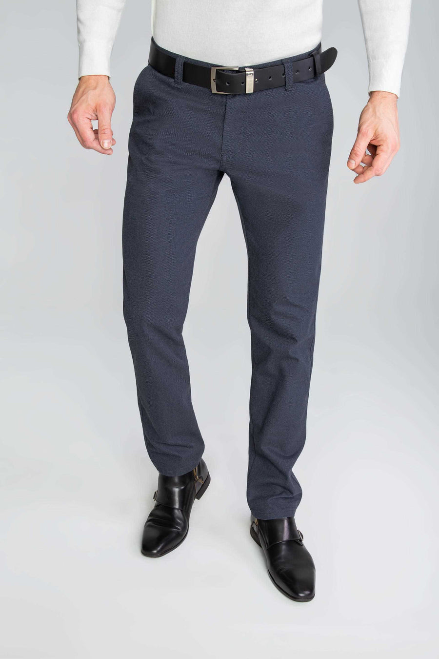 SPODNIE MĘSKIE CHINOS GRAFITOWE VANKELJEANS® 046