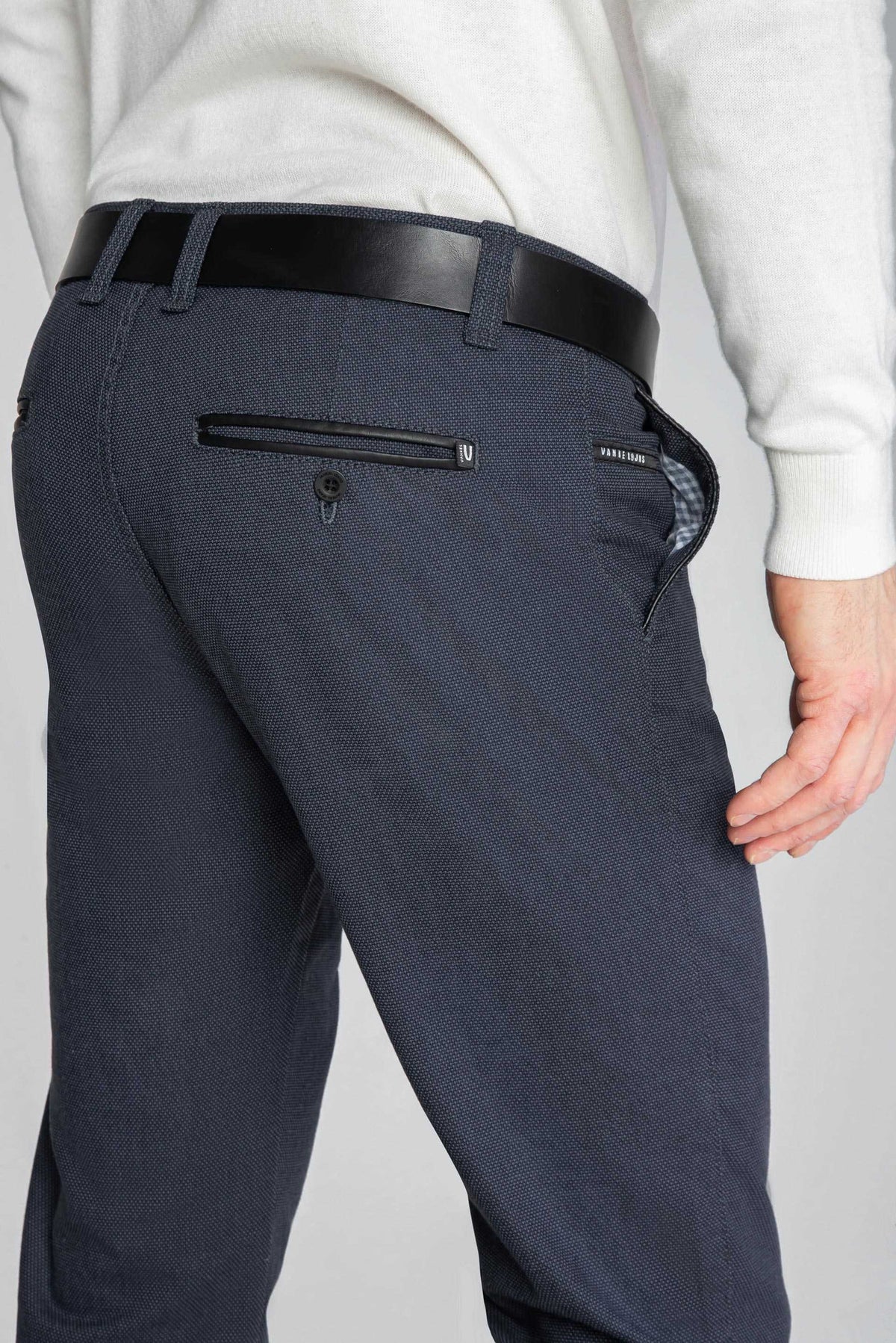 SPODNIE MĘSKIE CHINOS GRAFITOWE VANKELJEANS® 046