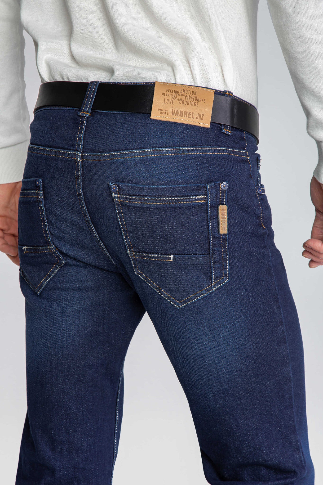 SPODNIE MĘSKIE JEANS CIEMNE EMOTIONS VANKELJEANS® 638