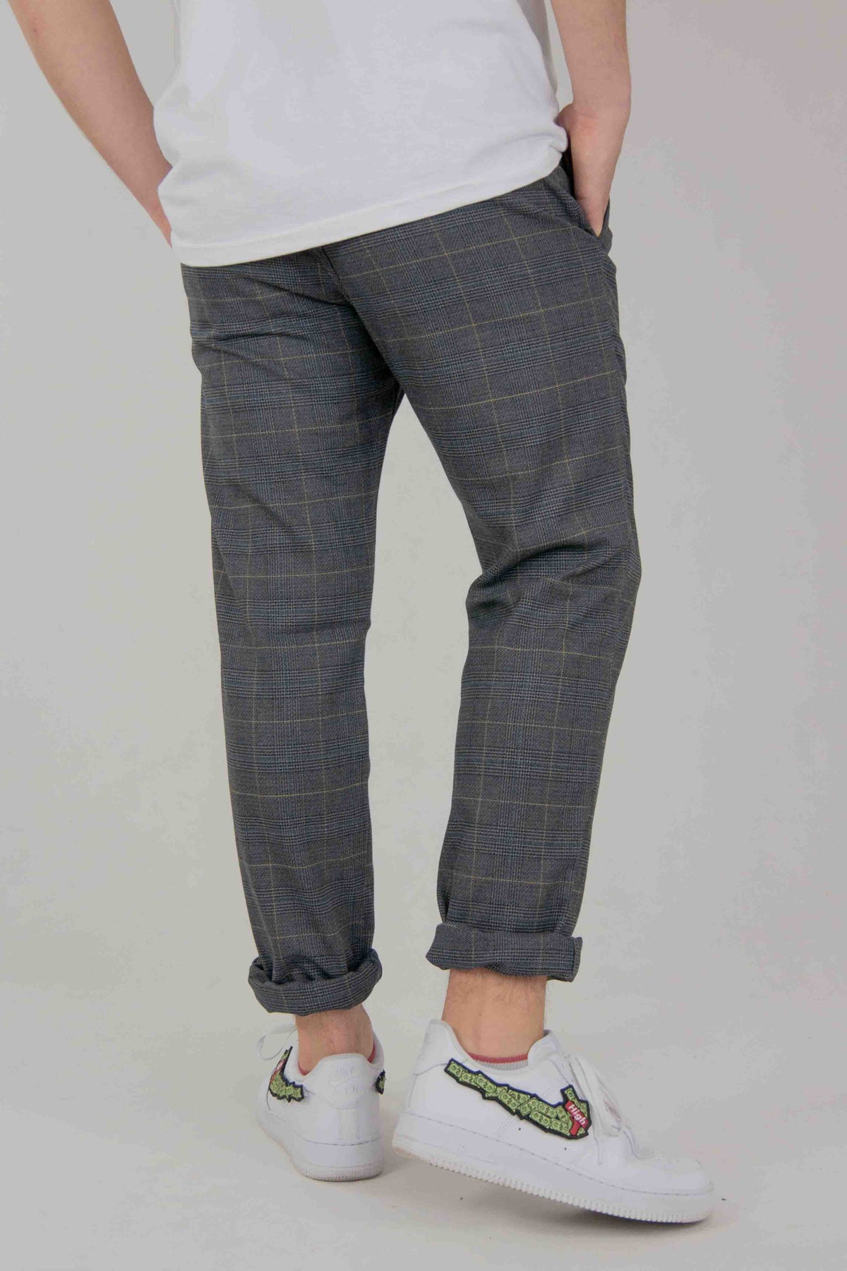 SPODNIE MĘSKIE CHINOS KREMOWY AKCENT VANKELJEANS® 086