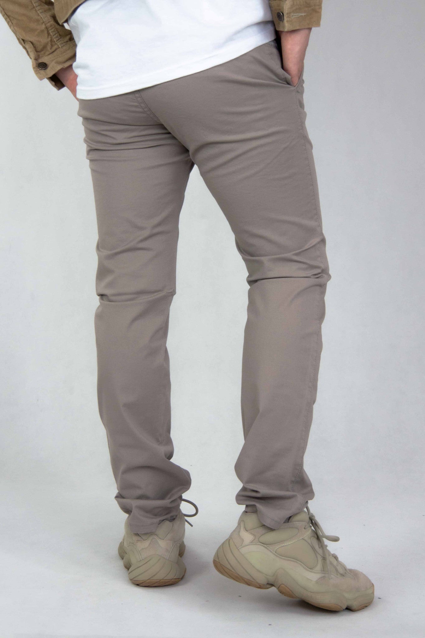 SPODNIE MĘSKIE CHINOS BEŻOWE KLASYCZNE VANKELJEANS® 073
