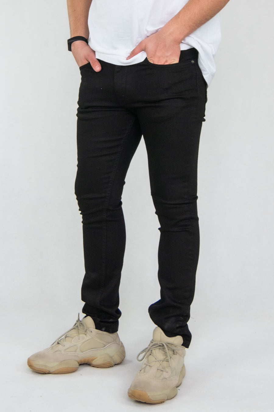 SPODNIE MĘSKIE JEANS CZARNE VANKELJEANS® 064