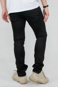 SPODNIE MĘSKIE JEANS CZARNE VANKELJEANS® 064